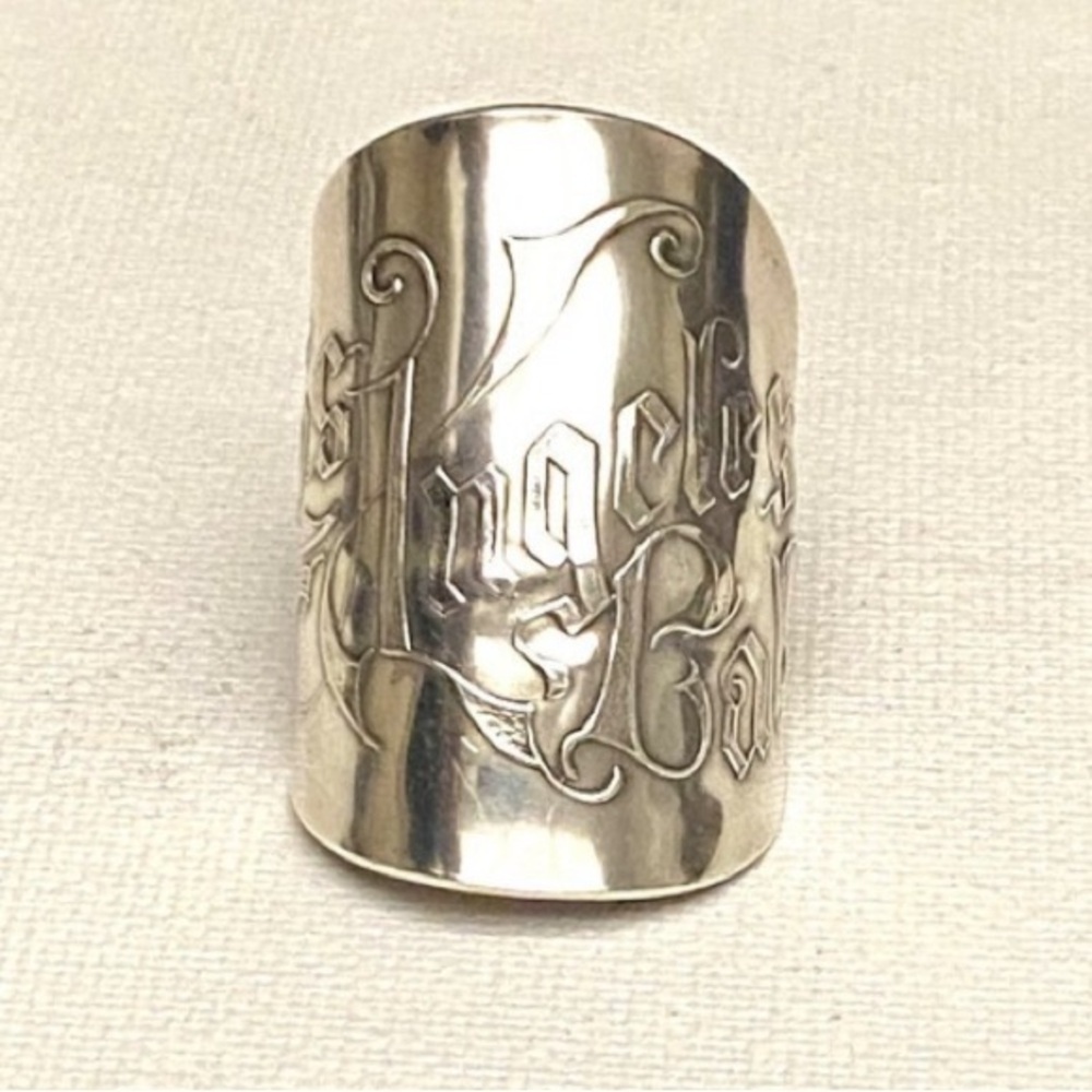 Los Angeles Custom Made Statement Silver Ring Unisex